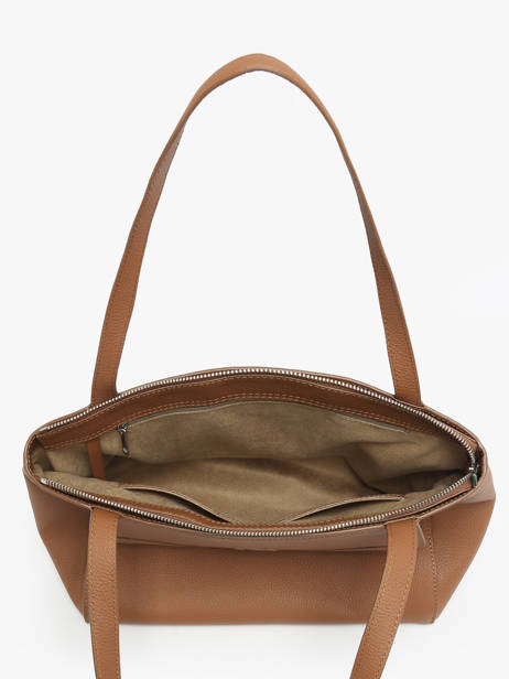 Schoudertas Madeleine Leder Nathan baume Bruin candy 8 ander zicht 3